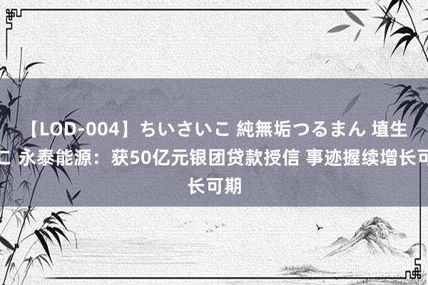 【LOD-004】ちいさいこ 純無垢つるまん 埴生みこ 永泰能源：获50亿元银团贷款授信 事迹握续增长可期