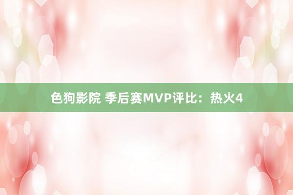 色狗影院 季后赛MVP评比：热火4